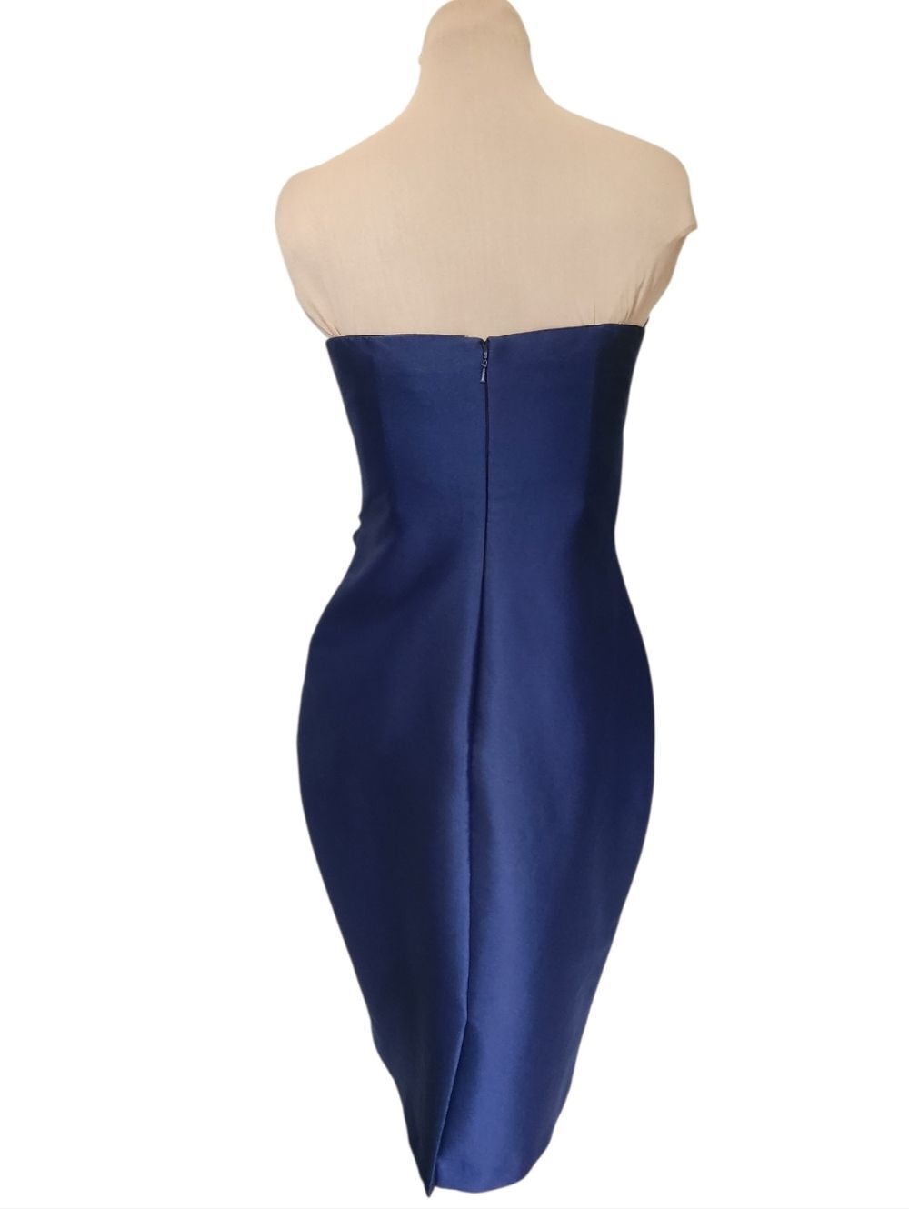 BADGLEY MISCHKA Pinwheel Strapless Sheath Cocktail Dress - Size 12 - Picture 6 of 13